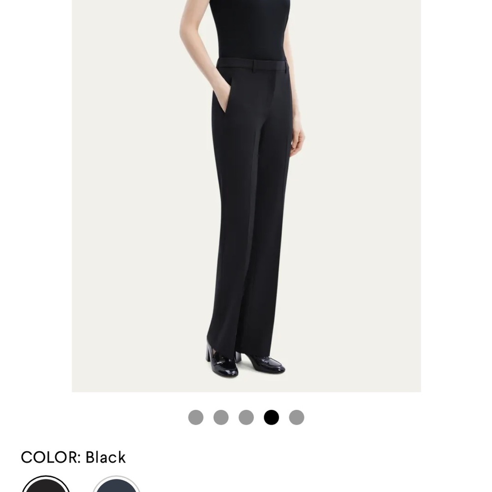 Theory Black Trousers with Sleek Modern Design